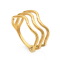 Wave Trio Ring