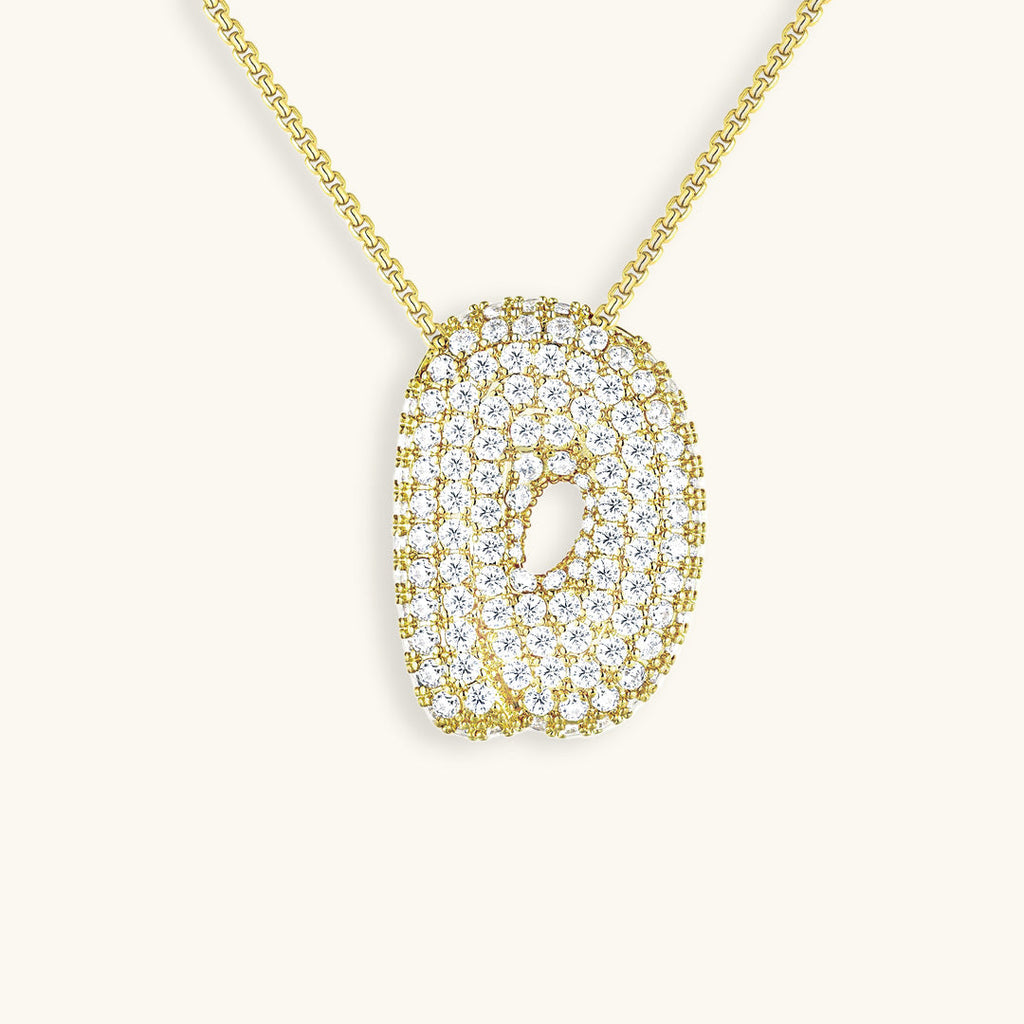 Hailey Bubble Initial Necklace