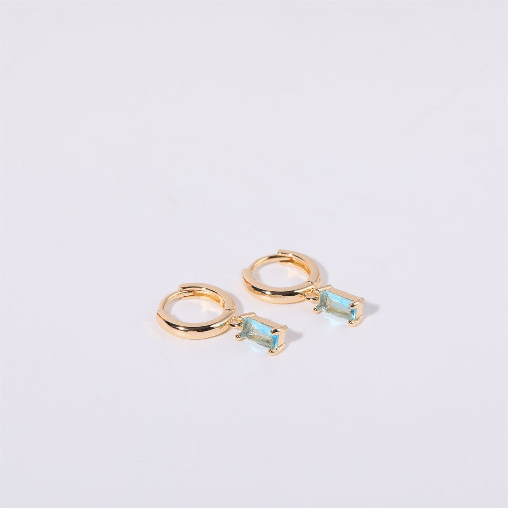 Bella Birthstone Huggies Earrings