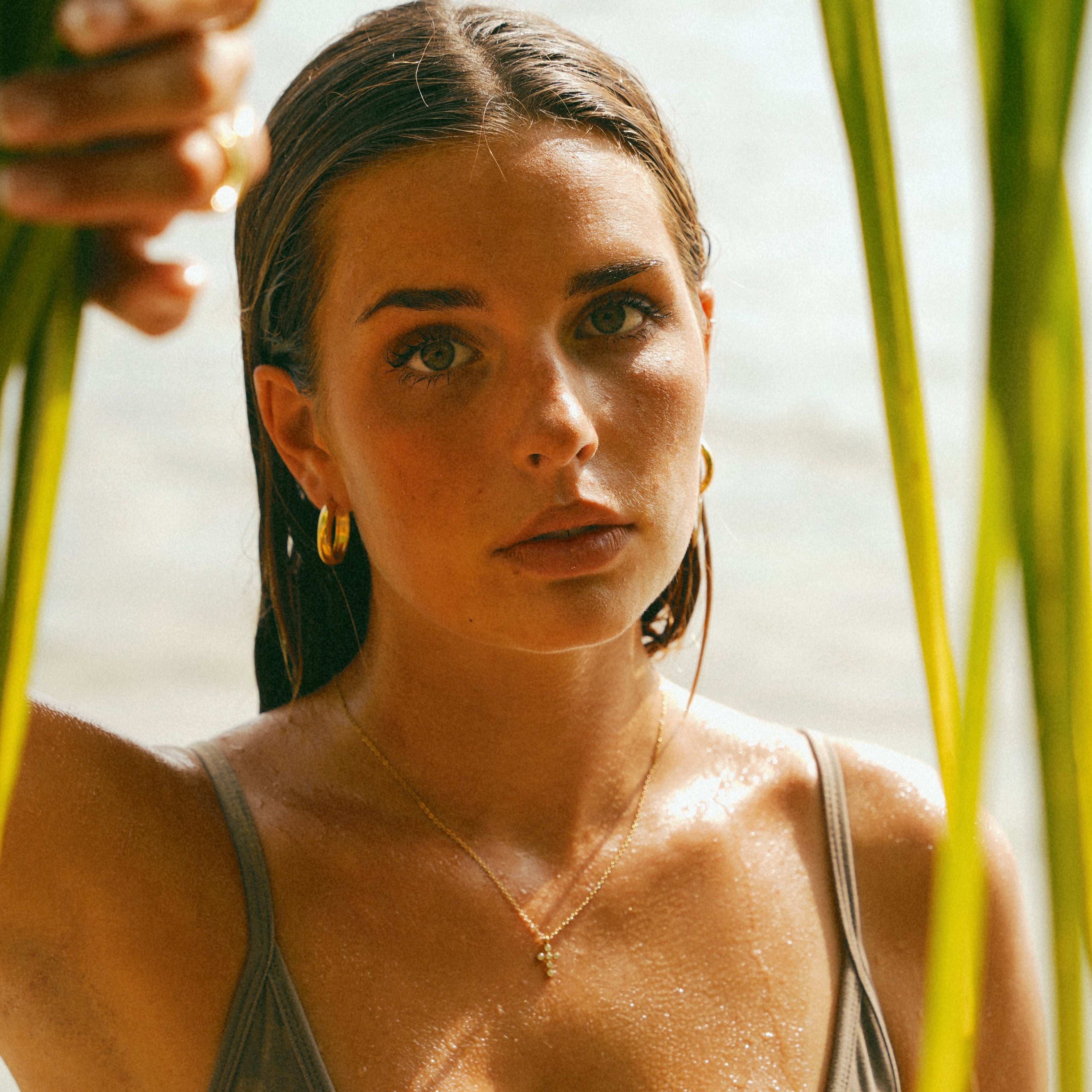 Cascade Cross Necklace