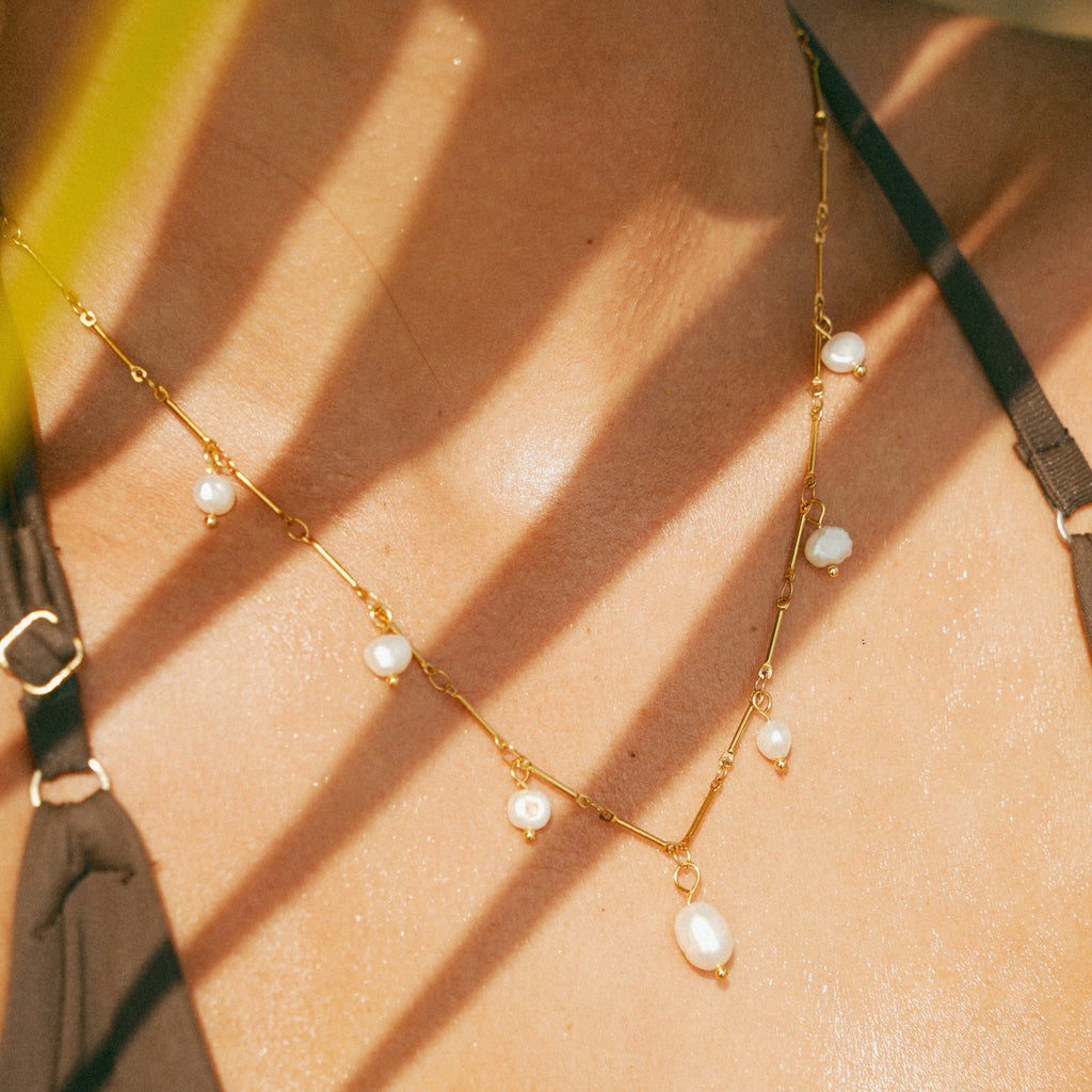 Santorini Pearl Necklace