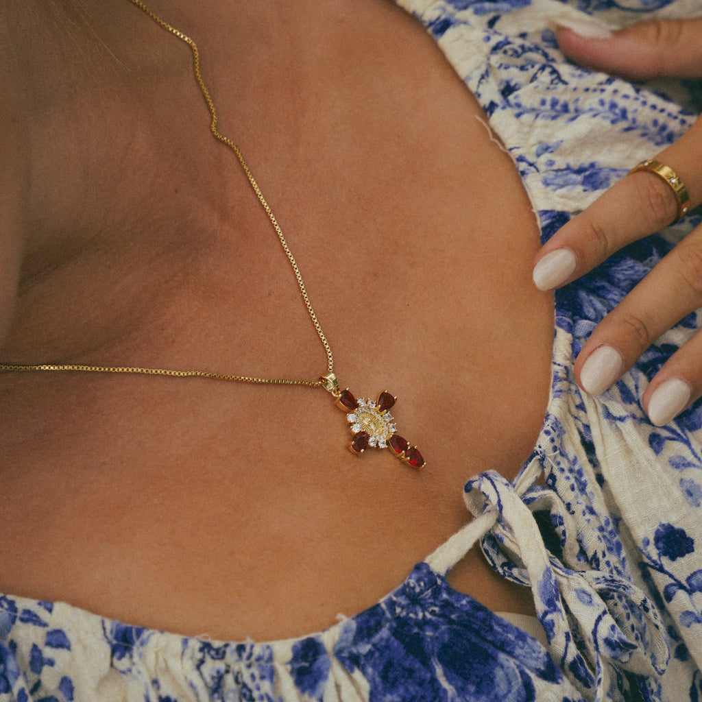 Valerie® Virgin Mary Cross Pendants